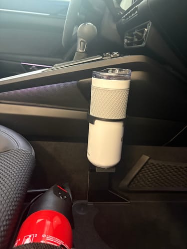 Customer photo review of The Flip Porsche 992 Cup Holder