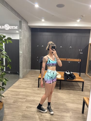 Customer photo review of Butterfly Seamless Shorts
