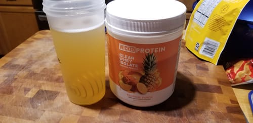 Customer photo review of WICKED Tropical Punch Clear Whey Isolate Protein Powder (IN STOCK)