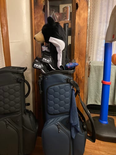 Customer photo review of LUX 9.5" 14-Way Hybrid Stand Bag: Tar