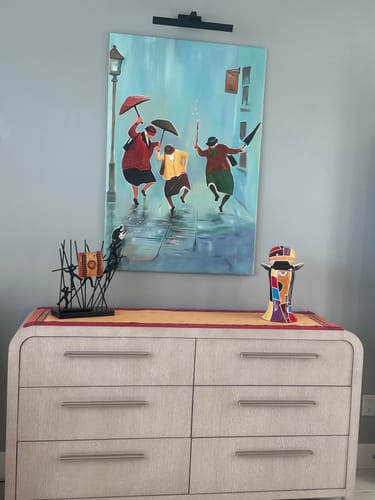 Customer photo review of People Canvas Art #PE063