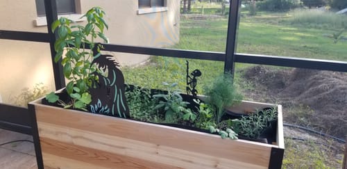 Customer photo review of 18" x 48" Raised Garden Bed - 30" TALL