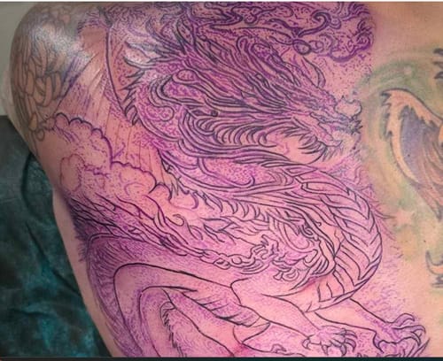 Customer photo review of Painless Tattoo 5 Pack