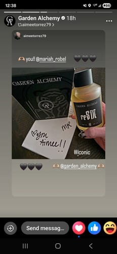 Customer photo review of reSIN body oil