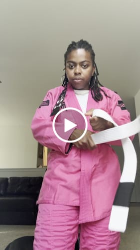 Customer video review of Core Pink Brazilian Jiu Jitsu Womens BJJ Gi
