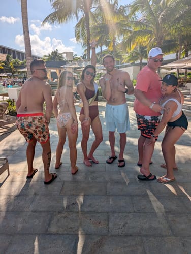 Customer photo review of Birthday AF - Temporary Tattoo
