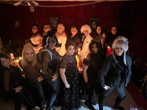 Customer photo review of Halloween Murder Mystery Game Kit - Vampire Ball