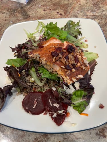 Customer photo review of Maple Salmon Salad