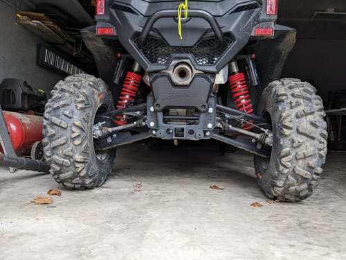 Customer photo review of 2023 to 2025 CFMoto ZForce 950 Sport & 950 Sport-4 — 2in Lift Kit