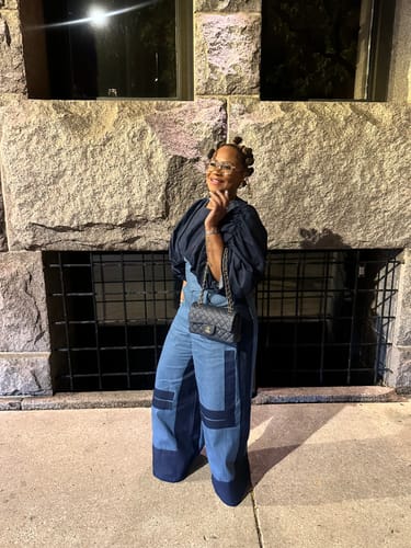 Clarindria A. review of Sky 2-Tone Denim Set image 1 out of 1