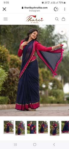 Customer photo review of Neelkamal (Mul Mul Cotton Saree)