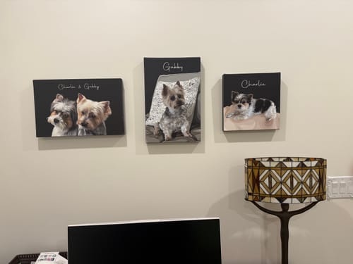 Customer photo review of Pet Art Canvas Wrap