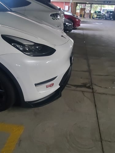 Customer photo review of Front Lip Spoiler ABS for Tesla Model Y 2020-2024