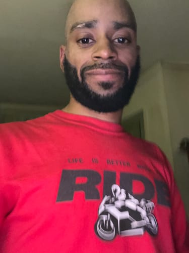 Customer photo review of 'Life is Better When You Ride' - Long Sleeve T-Shirt