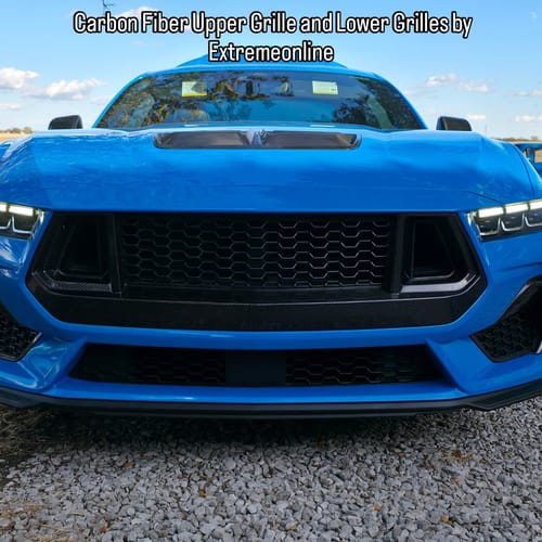 Customer photo review of 2024+ Ford Mustang Front Upper Grille W/ GT Mesh Cover
