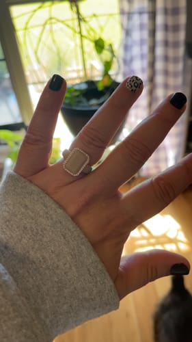 Krystal T. review of Emerald Silicone Ring with Metal Frame & CZ Stones image 1 out of 1