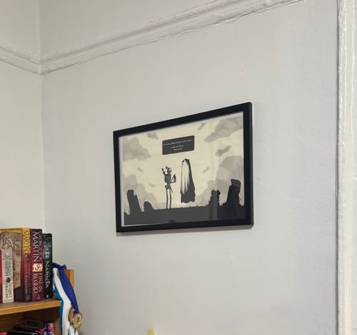 Customer photo review of Lonely Ghost Art Print
