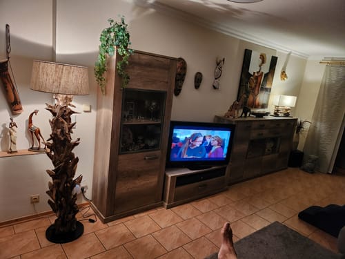 Customer photo review of Stehlampe Treibholz CLEON | Höhe 165 cm | Lampenschirm Natur