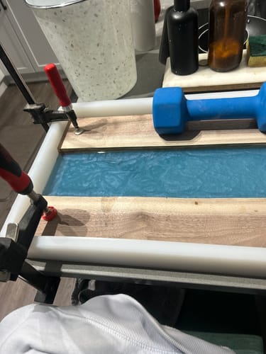 Customer photo review of 18x12x2" Silicone Mold For Epoxy Resin - Charcuterie Board Form