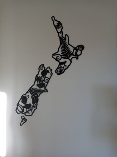 Customer photo review of Kiwiana Icons of NZ Map