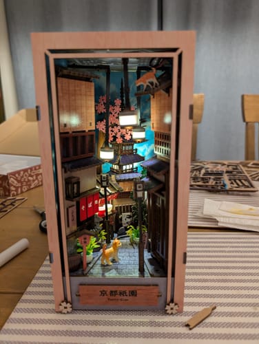Customer photo review of Kyoto Gion Book Nook Kit