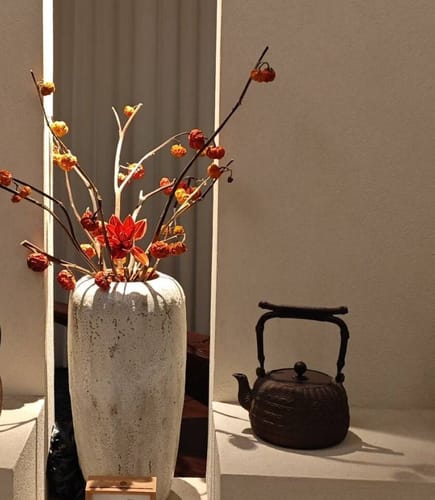 Customer photo review of Japanese Bamboo Weaving Cast Iron Teapot