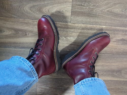 Customer photo review of Dover Unlined Burgundy