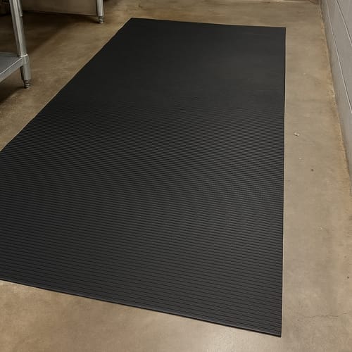 Customer photo review of Heavy Duty Non-Slip Rubber Matting Roll – R11 Rated for Commercial & Industrial Flooring