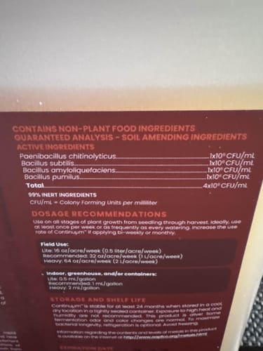 Customer photo review of Continuum™ Microbial Inoculant