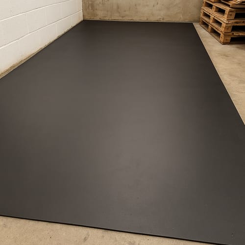 Customer photo review of 6mm Rubber Sheet Matting Durable, Slip-Resistant, Easy to Clean for Commercial & Industrial Use Versatile Flooring Solution - Linear Metre