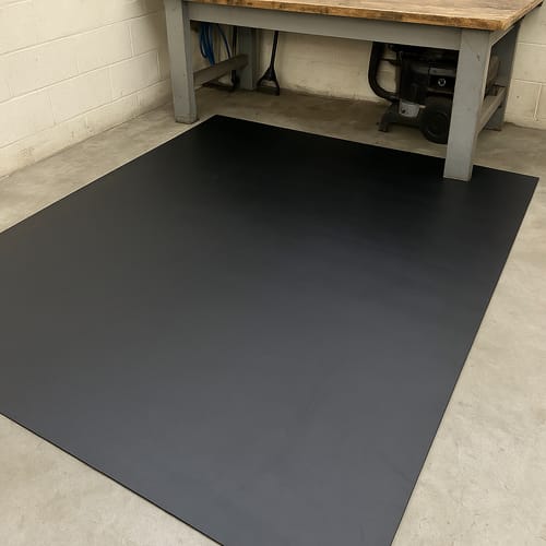 Customer photo review of Commercial Grade Rubber Sheet 1.5mm-25mm, 1.4m Wide Heavy Duty, Abrasion Resistant Custom Cut by Meter Natural Rubber for Industrial Use