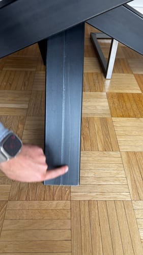 Customer photo review of Spider Tischgestell Stahl - Extra Stabil | 100x100mm Profil