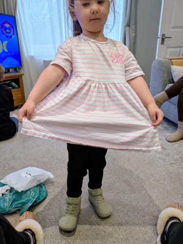 Customer photo review of Kid's Spruce - Winter Barefoot Shoes