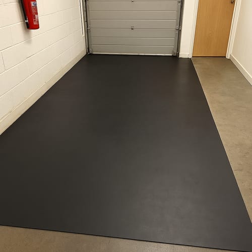 Customer photo review of 6mm Rubber Sheet Matting Durable, Slip-Resistant, Easy to Clean for Commercial & Industrial Use Versatile Flooring Solution - Linear Metre