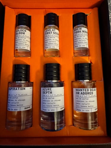 Customer photo review of 6 Scents. 1 Affordable Price.