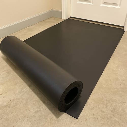 Customer photo review of Heavy Duty Rubber Sheet 1.5mm to 25mm Thick, 1.4m Wide, Cut to Length, Abrasion Resistant, Natural Rubber Linear Metre