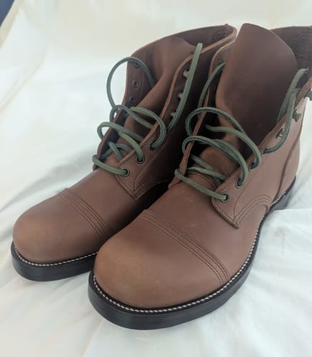Customer photo review of Munson Paratroop Boots P01 - luosjiet®boots MTO - Tan Latigo Grain Cowhide