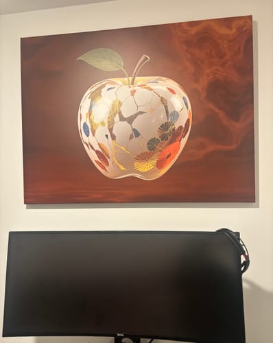 Customer photo review of The Kintsugi Apple - TooplesArt