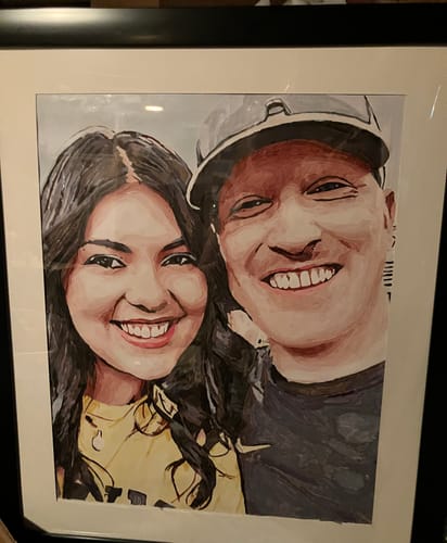 Customer photo review of YOUR PHOTO AS PAINT BY NUMBERS (FRAMED OR UNFRAMED OPTION)