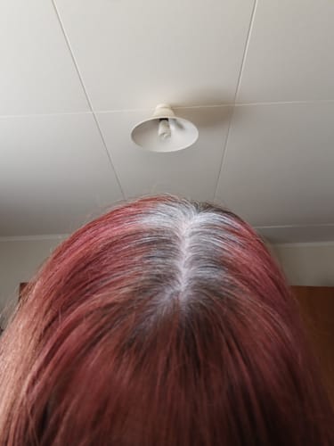 Customer photo review of Instant Dye Shampoo