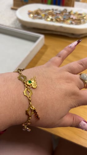 Customer photo review of Custom Charm Bar Experience - Book Your Jewelry Design Time