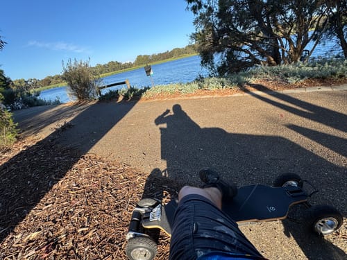 Customer photo review of Tynee® Explorer Pro Belt Motor All Terrain Off Road Electric Skateboard
