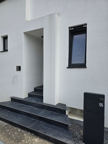 Customer photo review of Fassadenverkleidung Schwarz 290CM | Garten | 3D Holzmaserung