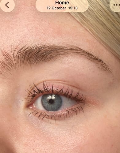 Customer photo review of Lash Growth Serum