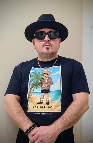 Customer photo review of El Halftime OG T-Shirt