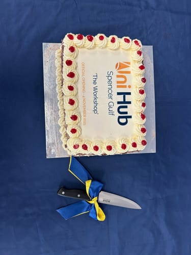 Customer photo review of A4 Rectangle Custom Edible Icing Image