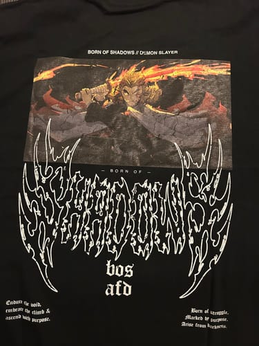 Customer photo review of Demon Slayer 'Rengoku' T-Shirt