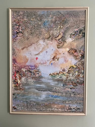 Customer photo review of Let your dreams fly print extended