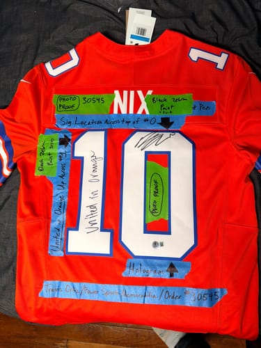 Customer photo review of Bo Nix Autograph Signing