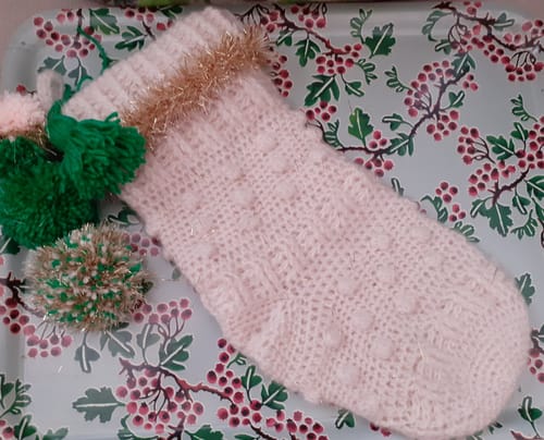Customer photo review of Tinseltown Stocking Kit or Pattern